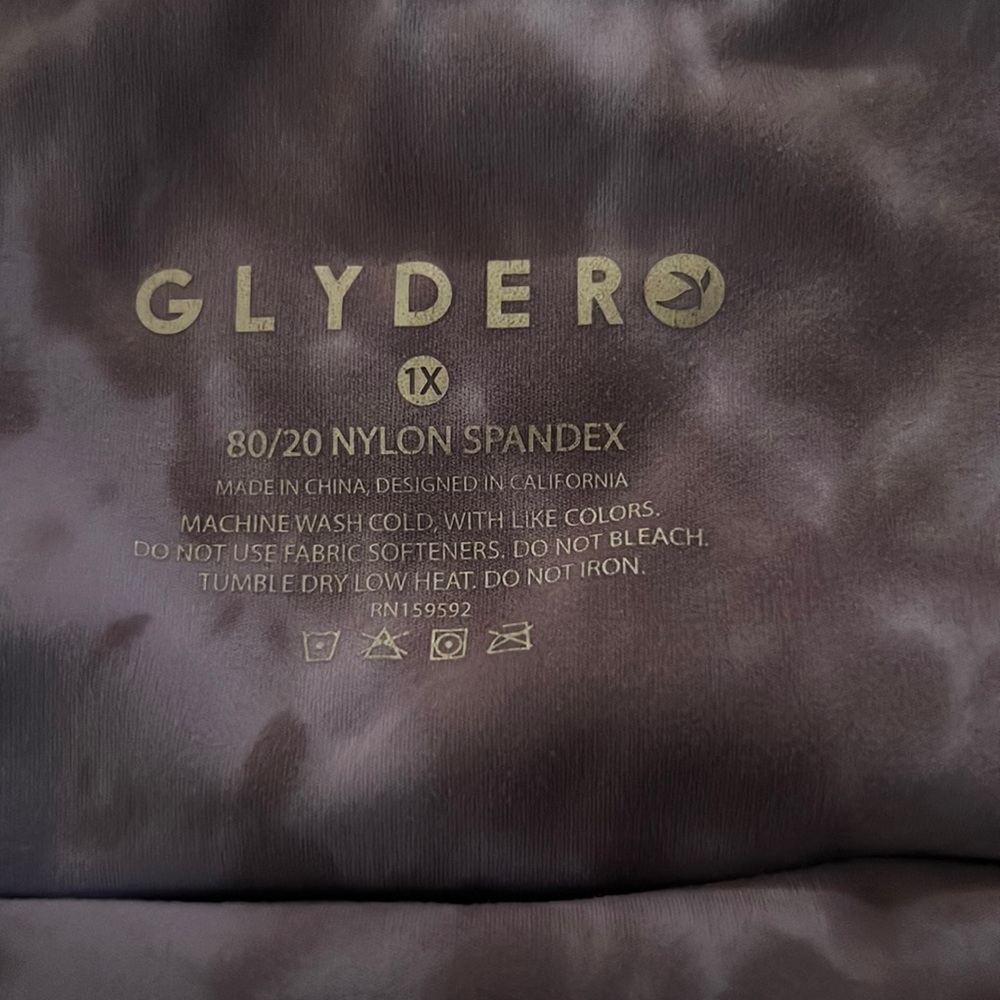 Glyder purple marble leggings